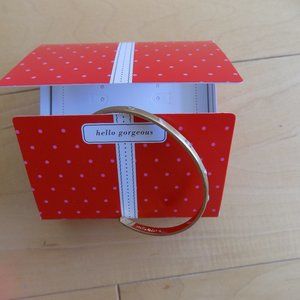 Stella & Dot the artisan disc cuff bracelet gold RARE discontinued